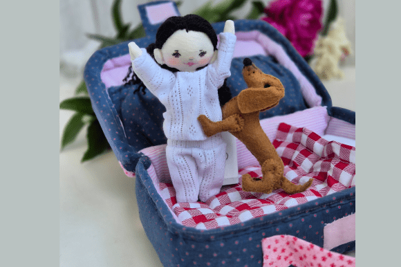 Doll Travel Suitcase Sewing Pattern