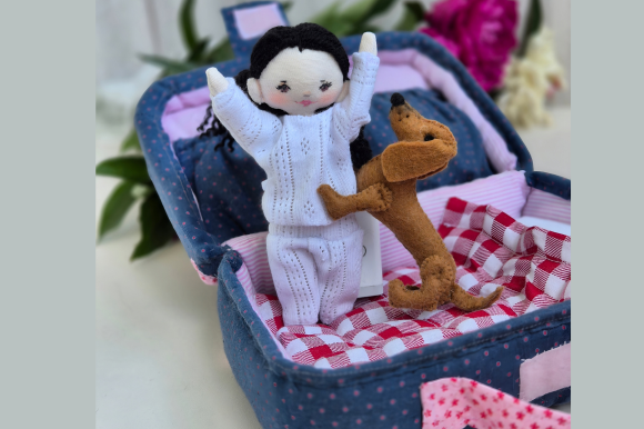 Doll Travel Suitcase Sewing Pattern
