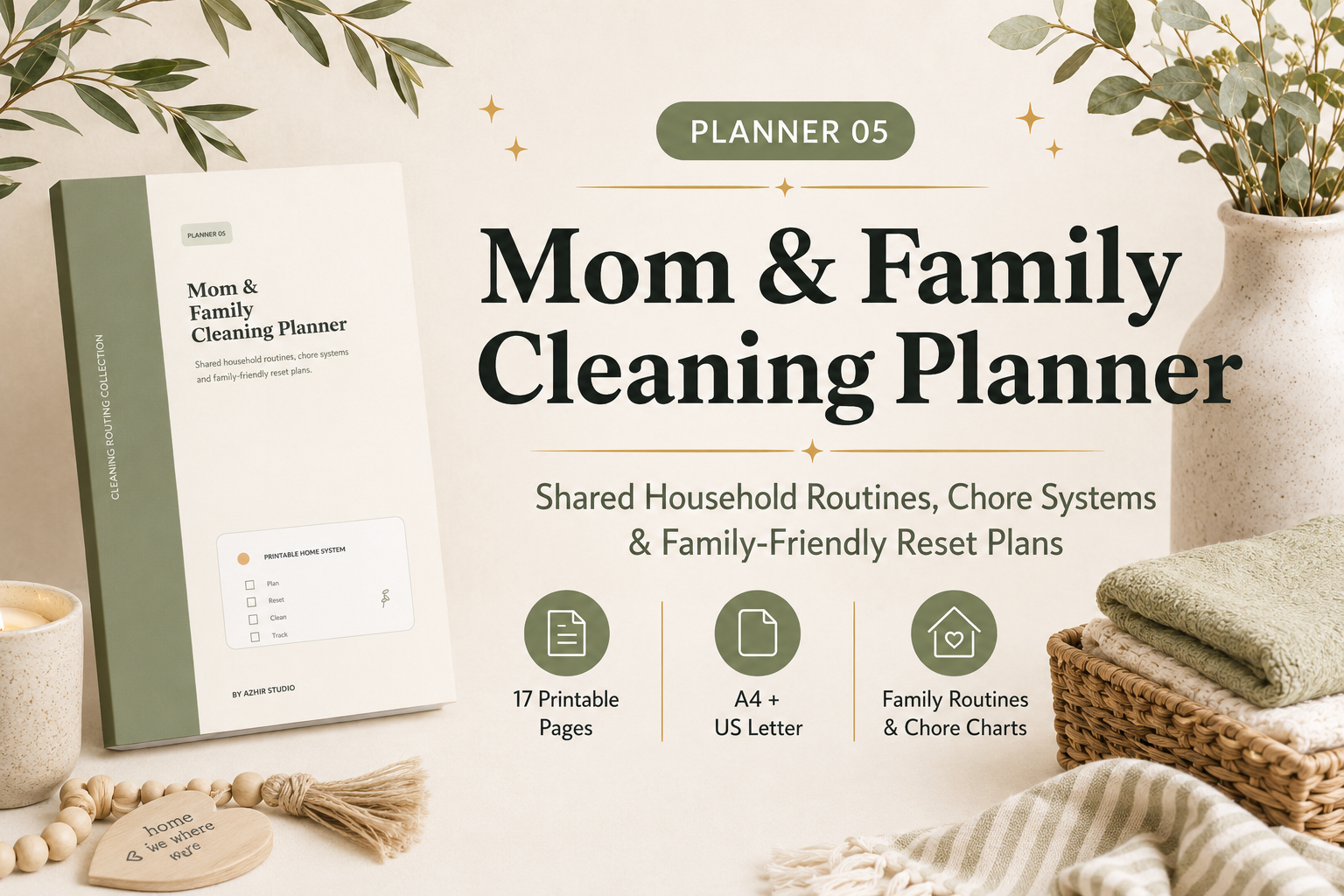 Family Cleaning & Chore Planner