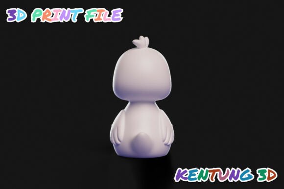 Flexi Cute Duck 3D Printable STL Model - Articulated Desk Buddy - Image 4