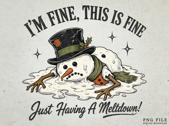 Funny Christmas Snowman Sublimation