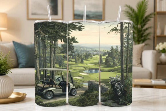 Golf Course Forest Adventure Tumbler