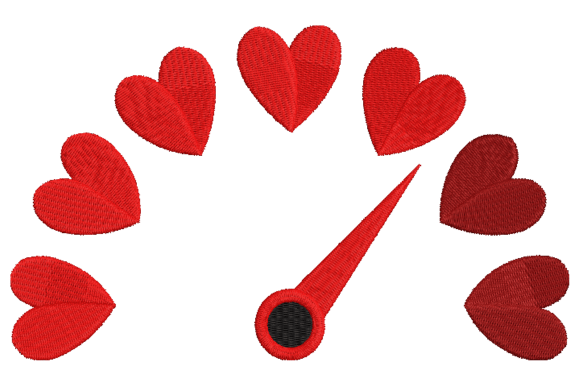 Heart Arrow Embroidery Design