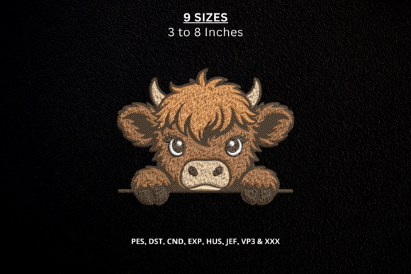 Highland Cattle Farm Animal PES DST DST