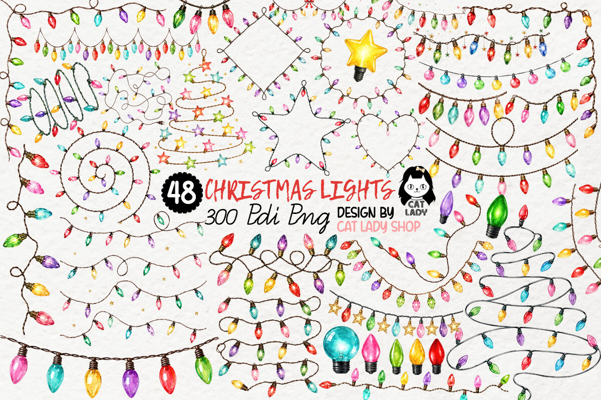 New Christmas Lights Clipart 2026