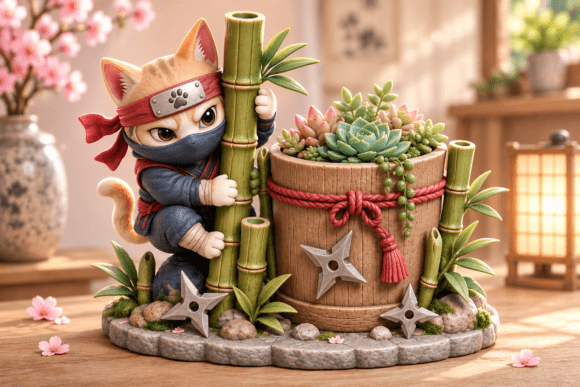 Kitsune Shrine Planter STL - 3D Printable Japanese Fox Garden - Image 13