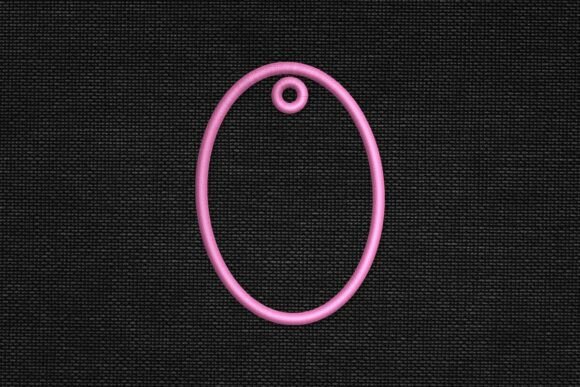 Oval Bag Tag Blank Applique Machine