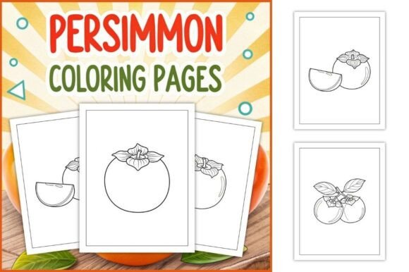 Persimmon Coloring Pages for Kids