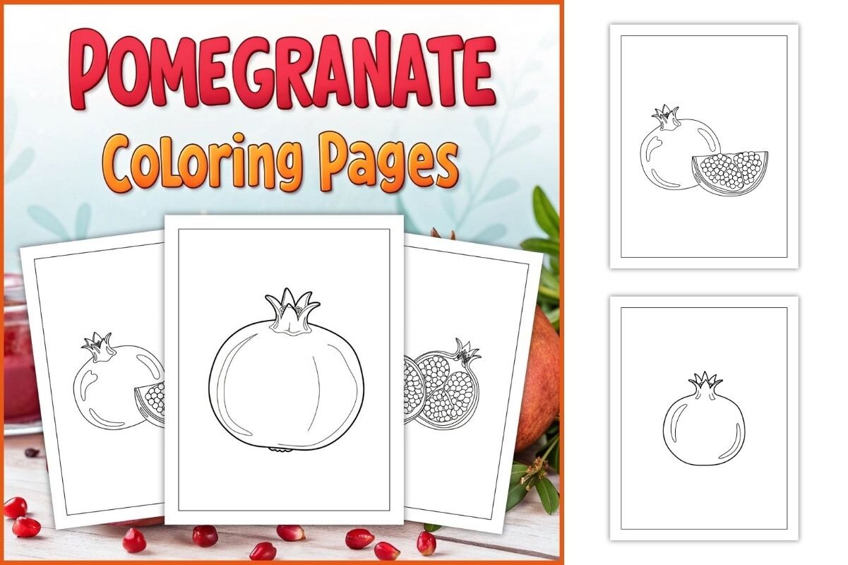 Persimmon Coloring Pages for Kids
