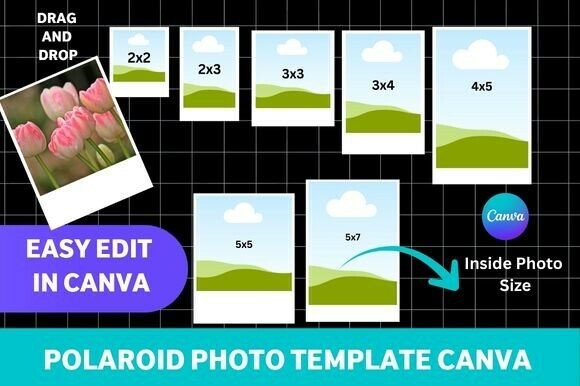 Polaroid Photo Template Canva