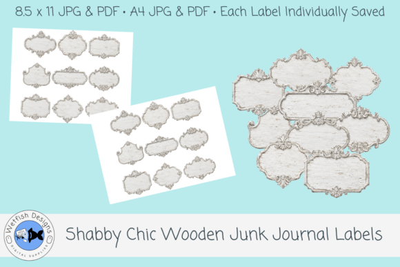 Shabby Printable Junk Journal Labels 1