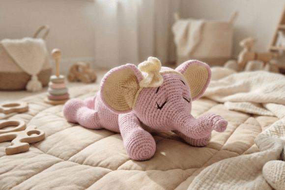 Sleepy Elephant Snuggler Crochet PDF