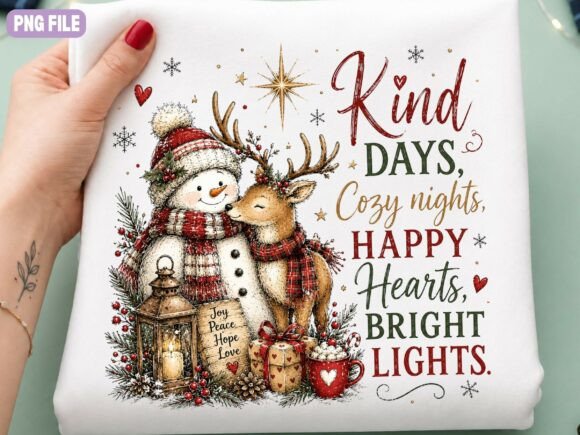 Snowman Reindeer Christmas PNG, Winter