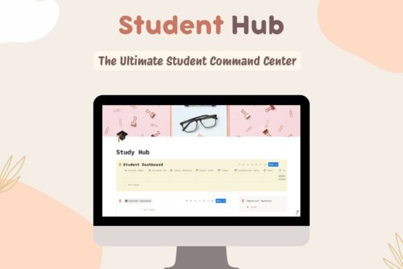 Student Notion Planner & Study Hub - Notion