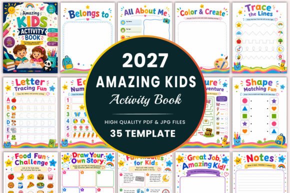 Amazing Kids Activity Book KDP Interiors