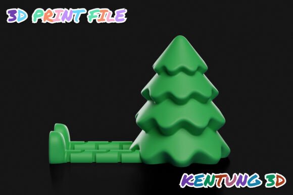 Articulated Christmas Tree 3D STL - Print-in-Place Festive Desk Toy - Image 2