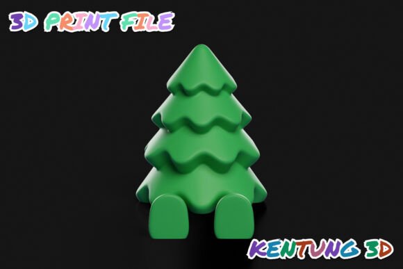 Articulated Christmas Tree 3D STL - Print-in-Place Festive Desk Toy - Image 3