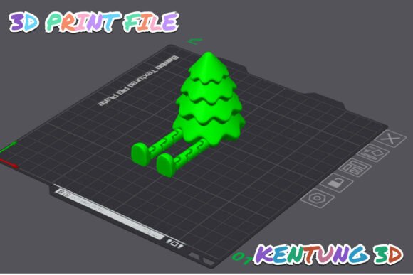 Articulated Christmas Tree 3D STL - Print-in-Place Festive Desk Toy - Image 6