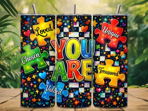 Autism Awareness Puzzle Piece Tumbler