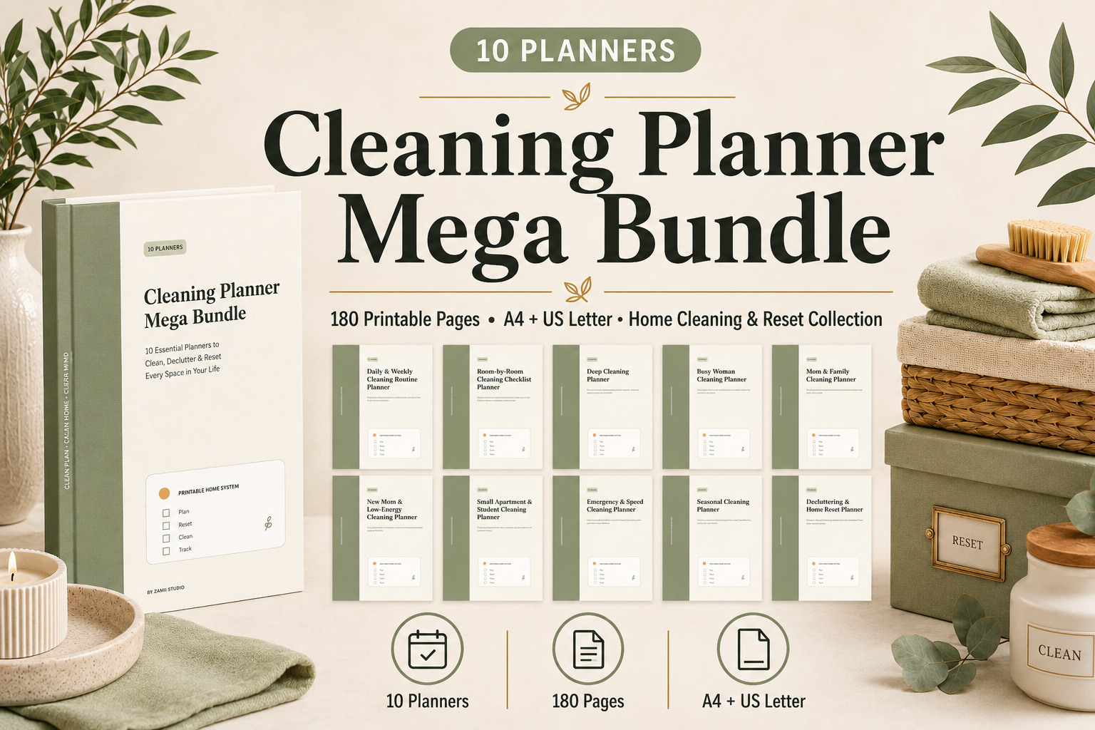 Cleaning Planner Mega Bundle