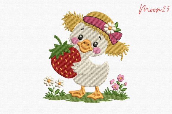 Cute Duck Strawberry