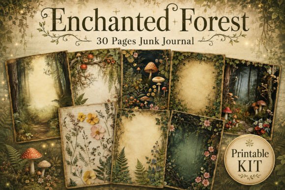 Enchanted Forest & Mushroom Junk Journal
