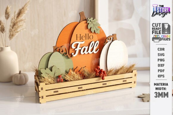 Fall Pumpkin Wooden Decor Laser Cut Cnc Laser