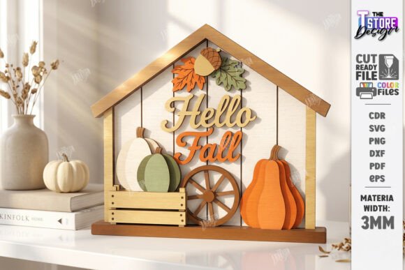 Fall Pumpkin Wooden Decor Laser Cut Cnc Laser