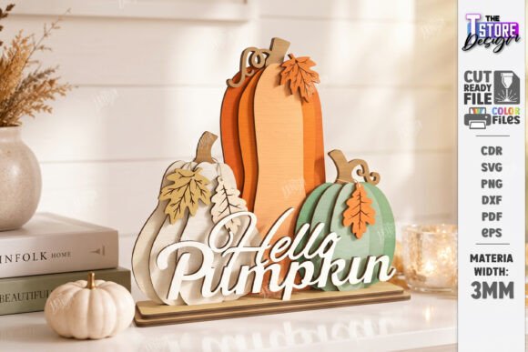 Fall Pumpkin Wooden Decor Laser Cut Cnc Laser