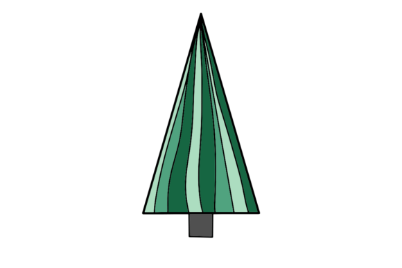 Geometric Christmas Tree Svg Graphics