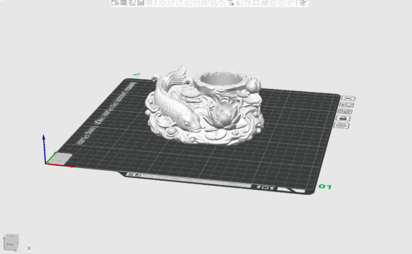 Koi Pond Planter STL - Japanese Garden 3D Printing Model - Image 2