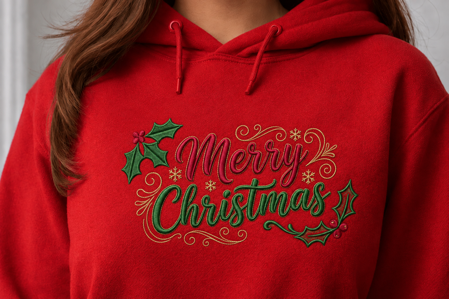 Merry Christmas Embroidery Design - photo 2