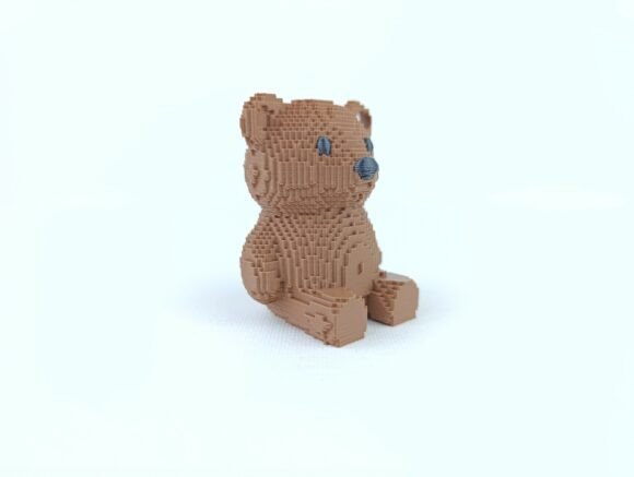 Pixel Teddy Keychain - Image 4