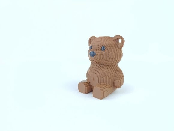 Pixel Teddy Keychain - Image 5