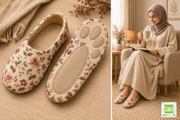 DIY room shoes sewing pattern fabric ideas and slipper construction