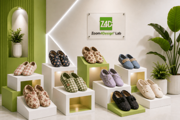 Handmade house slippers room shoes sewing project