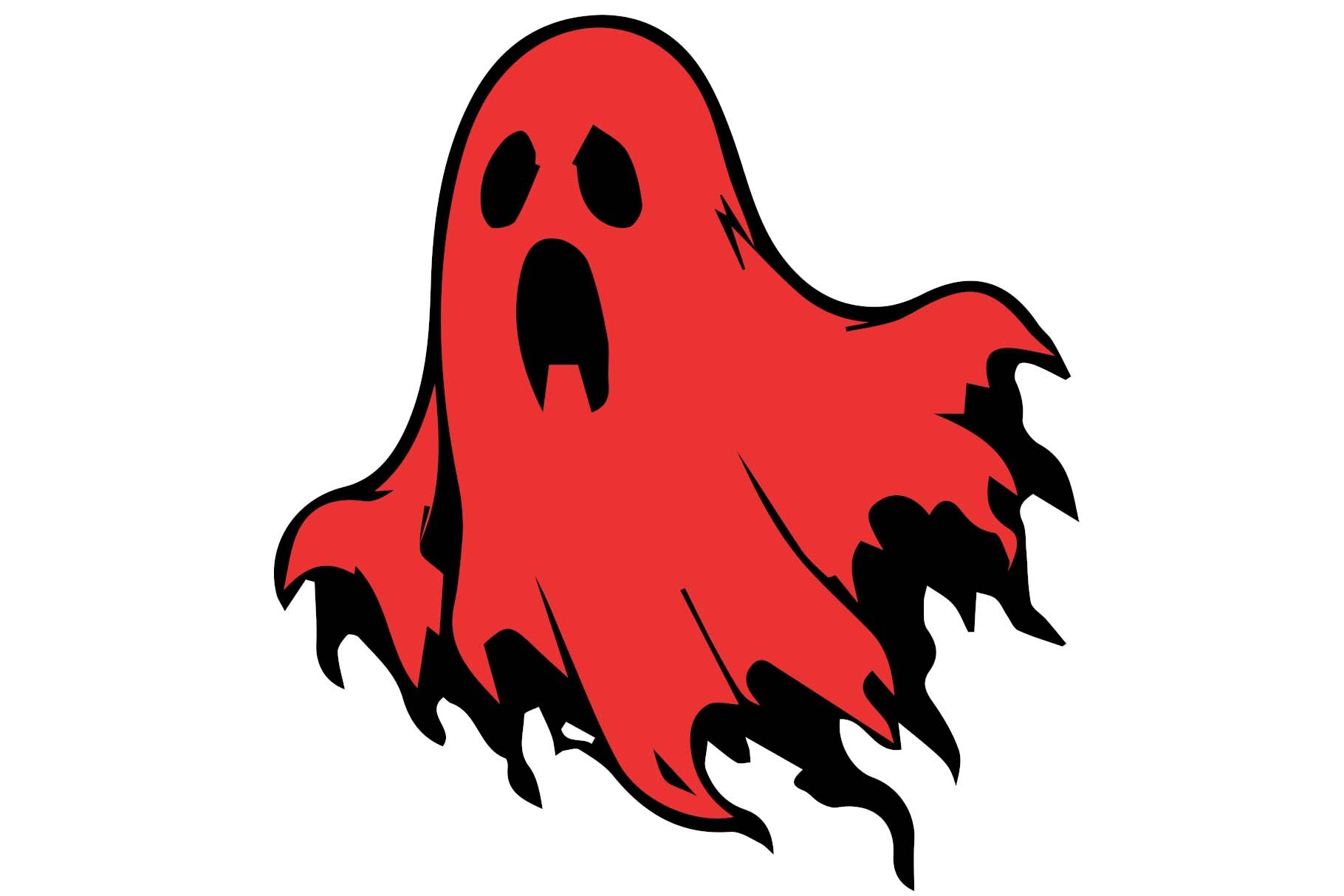 Spooky Red Ghost