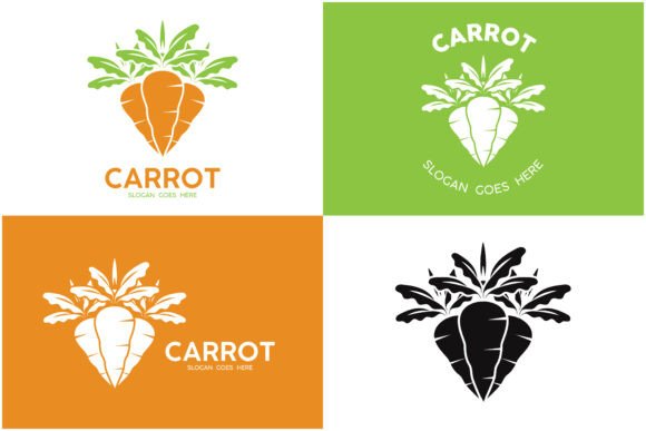 Carrot Logo Vector Icon Design