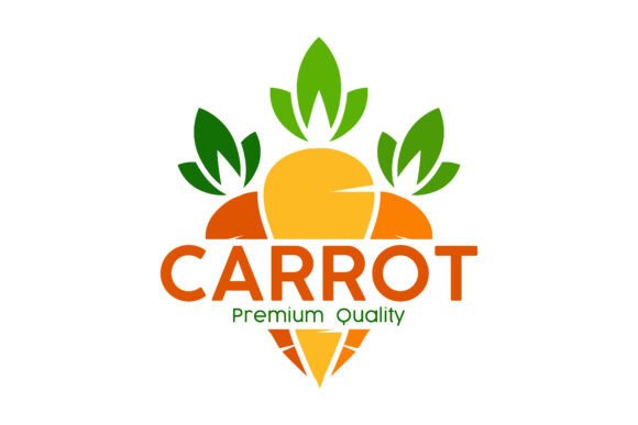Carrot Logo Vector Icon Design