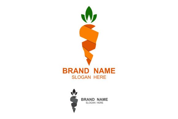 Carrot Logo Vector Icon Design