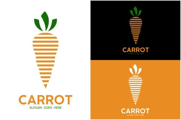 Carrot Logo Vector Icon Design