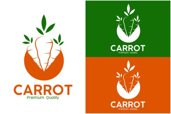 Carrot Logo Vector Icon Design