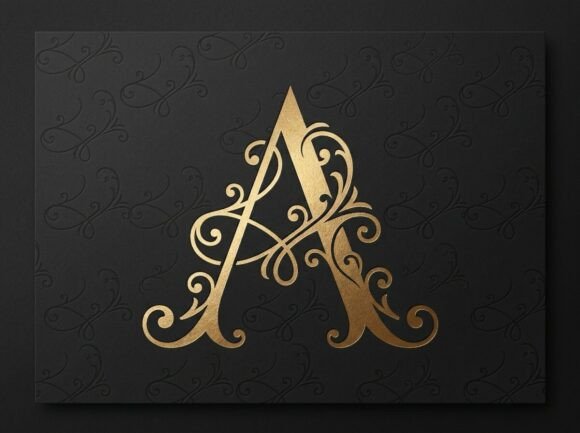 A Royal Ornamental Monogram Logo