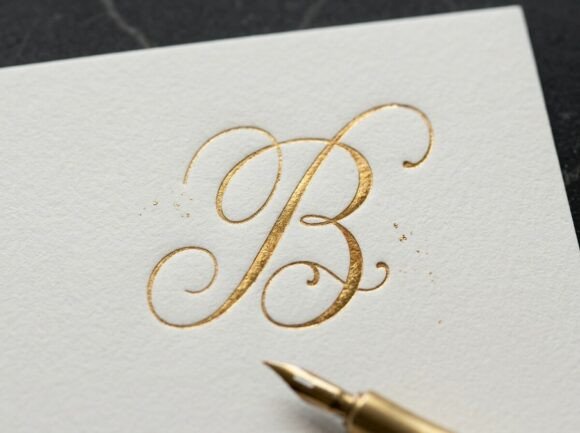 B Graceful Luxury Monogram Logo