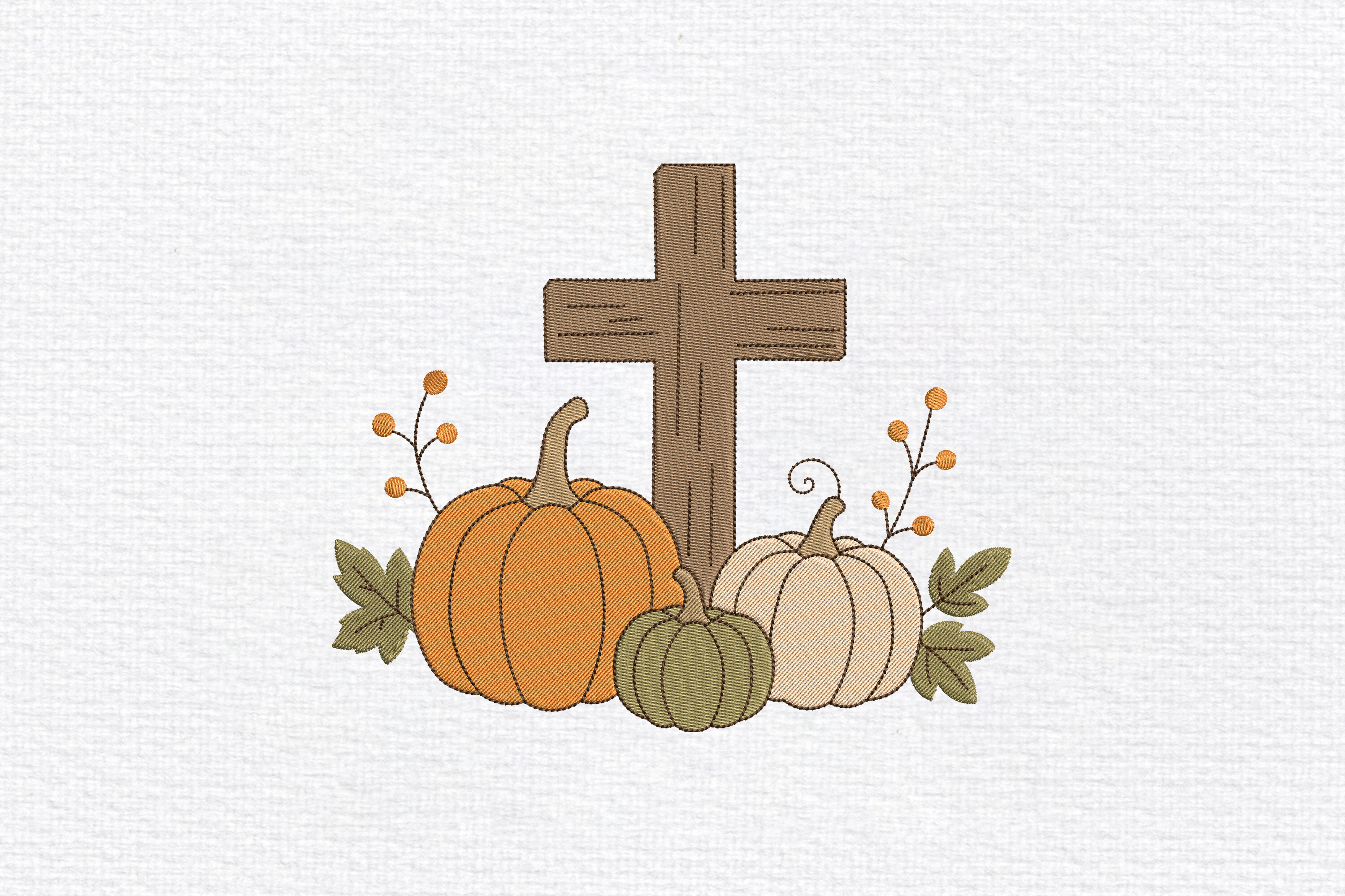 Christian Fall Machine Embroidery Patter