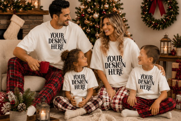 Christmas Comfort Colors 1717 Family Moc