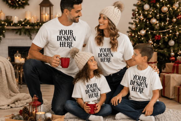 Christmas Comfort Colors 1717 Family Moc
