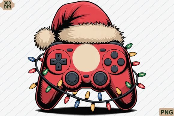 Christmas Gamer Controller Png