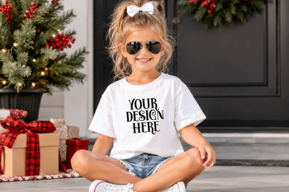 Christmas Gildan 5000B Kids Mockup