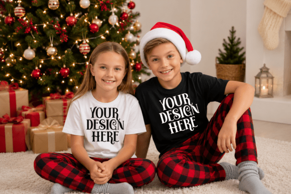 Christmas Gildan 5000B Kids Mockup